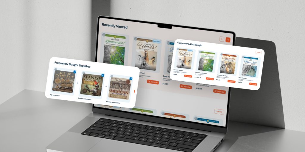 Add Related and Recommended Products section on eCommerce website showcasing recently viewed, frequently bought together, and customers also bought items.