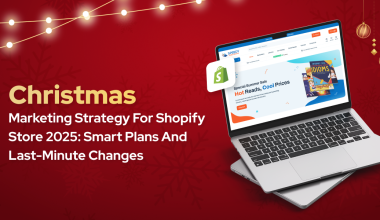 a blog banner image on topic - Christmas Marketing Strategy for Shopify Store in 2025