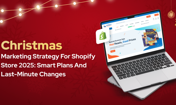 a blog banner image on topic - Christmas Marketing Strategy for Shopify Store in 2025