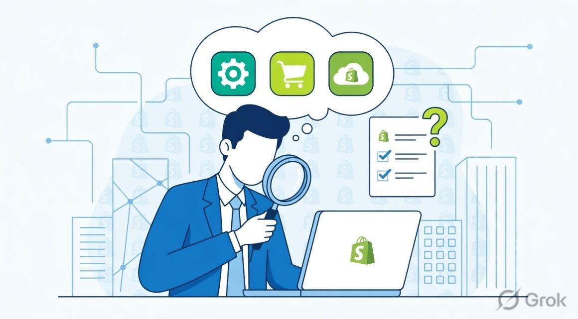 An illustration image with Best Shopify Web Development Company for Your Business