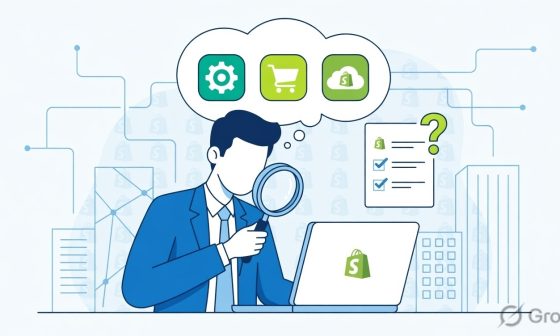 An illustration image with Best Shopify Web Development Company for Your Business