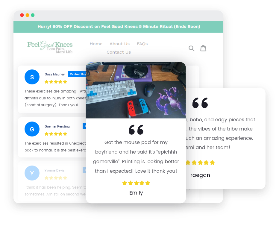 Generate more customer testimonials and photo reviews