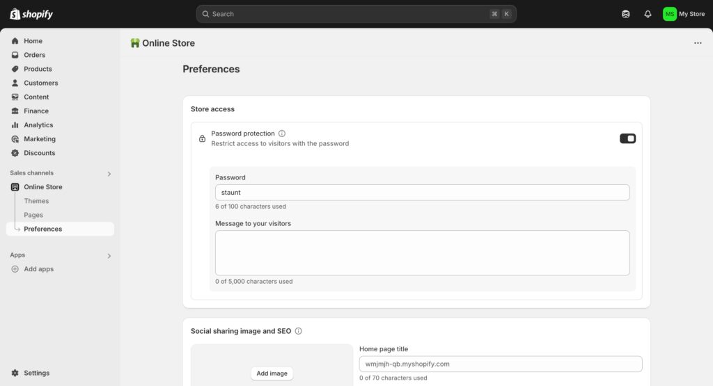 Shopify Store Test and Launch