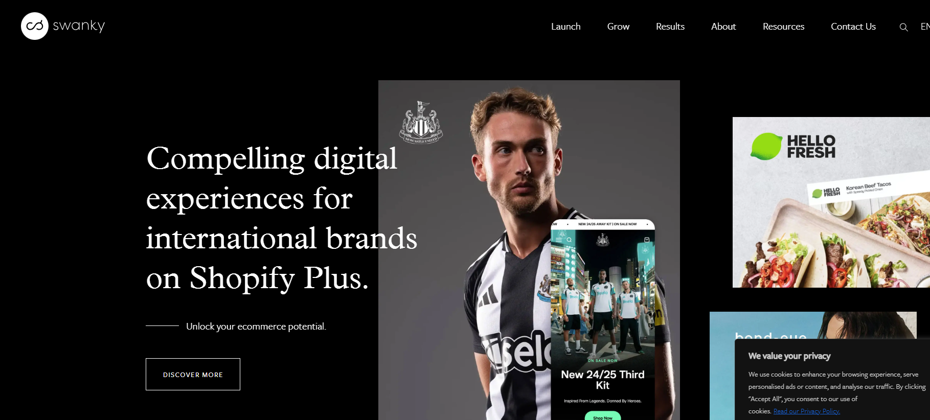 swankyagency-home-page